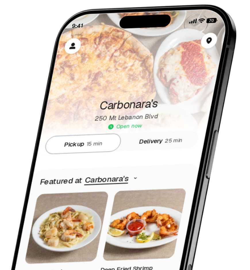 Carbonara's app preview